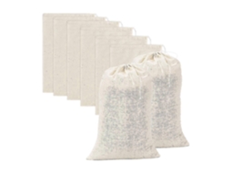 20 Unidades De Sacos Grandes De Musselina, Sacos De Algodão Com Cordão Para Saquinhos De Chá Aquaforge (20 X 30 Cm)