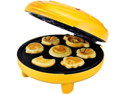 2026-hervidor De Waffles Mini Animal, 7 Formas Especiales, Apagado Automático, Antiadherente, Amarillo
