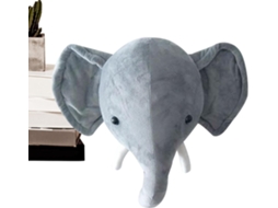 Cabeça De Animal Pelúcia Para Pendurar Na Parede, Decoração Casa,