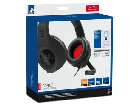Coniux Stereo Headset Black Speedlink para PS4