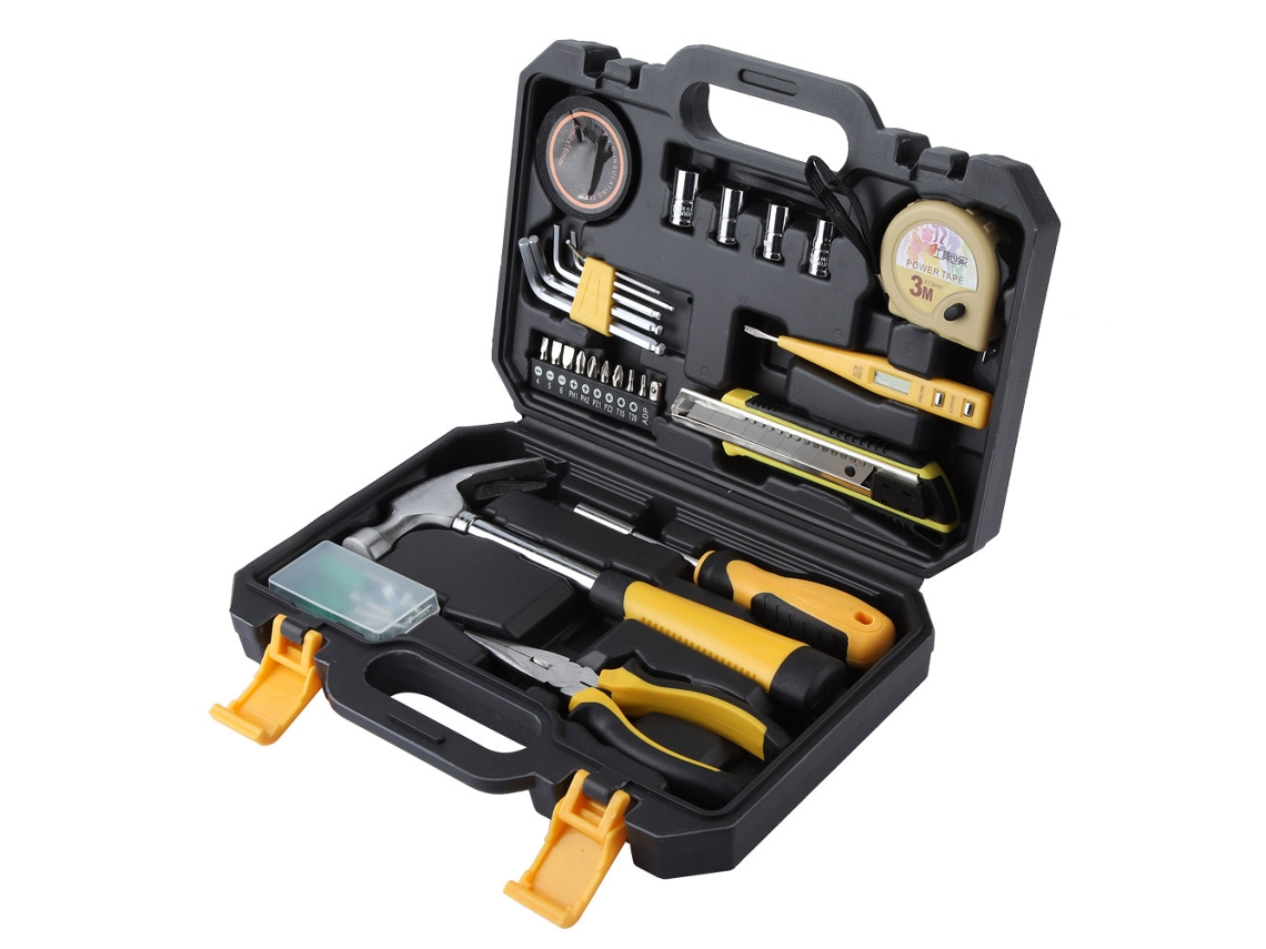Kit De Ferramentas Doméstico Para Reparos Diy Hardware Set Combinado 105057