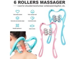 Massageador Manual Com Rolo Para Pescoo E Ombros, Alvio De Presso E Pontos De Gatilho Duplos.-tuotuo