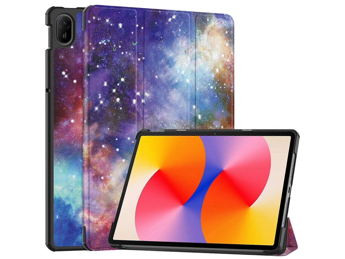 Capa De Couro Sintético Pintada Com Suporte Triplo Para Tablet Huawei Matepad Se 11