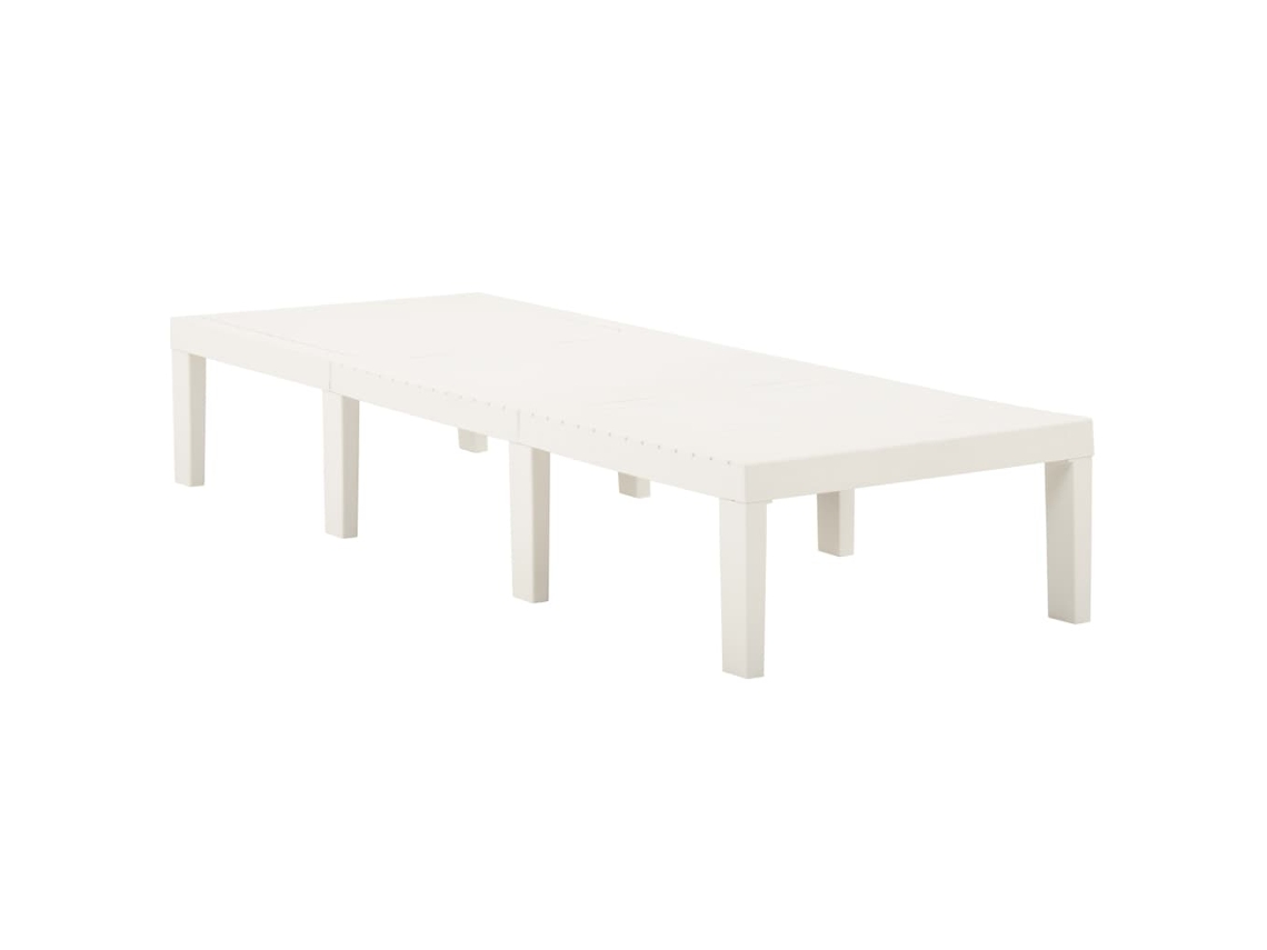 Espreguiçadeira Plástico Branco MAISON EXCLUSIVE