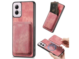 Capa Magnética Para Celular Com Porta-cartões De Couro Retrô