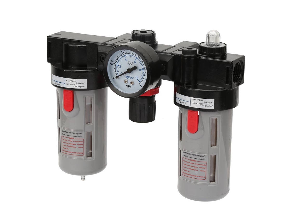 Laxiscreed Unidade De Tratamento De Ar Bc4000 1/2’’ Para Lubrificação, Filtração E Regulação De Pressão