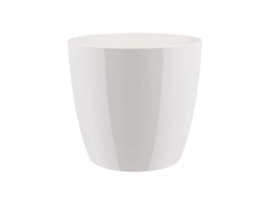 Vaso Brussels Diamond Redondo 30cm Branco Elho