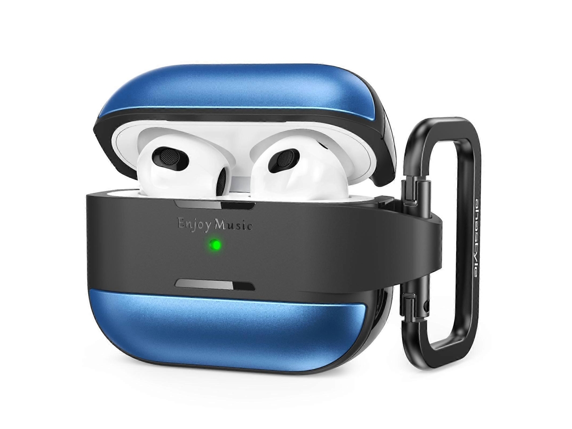 Capa Protetora Ahastyle Wg75-3 Em Tpu E Liga De Alumínio Resistente A Arranhões Para Airpods 3.