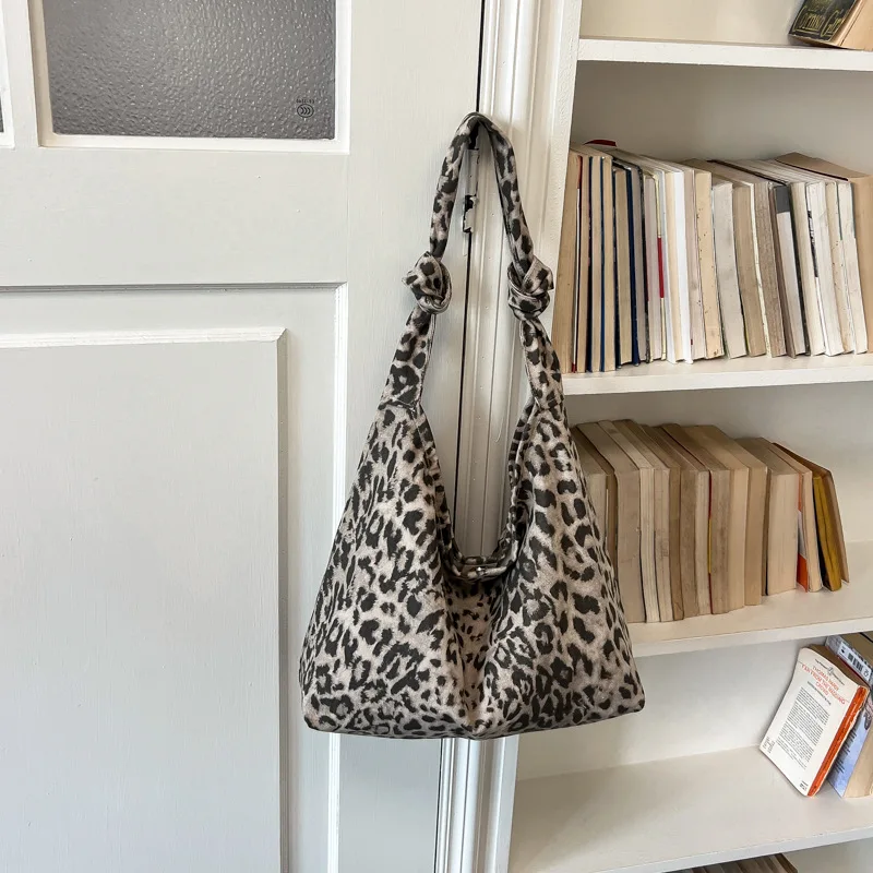Bolsa Feminina Retrô Com Estampa De Leopardo (marrom), Bolsa De Ombro, Bolsa Transversal Feminina Casual.