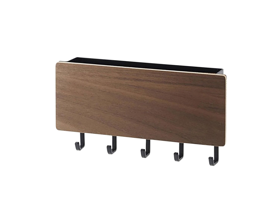 Venta Al Por Mayor De Llaveros De Pared Con Gancho Sin Agujeros, De Madera Maciza, Para Guardar Artículos Diversos.