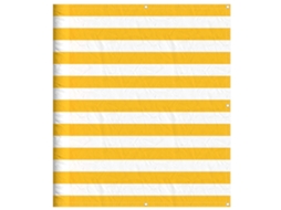 Tela de Varanda 120x700 Cm Amarelo e Branco Riscas MAISON EXCLUSIVE