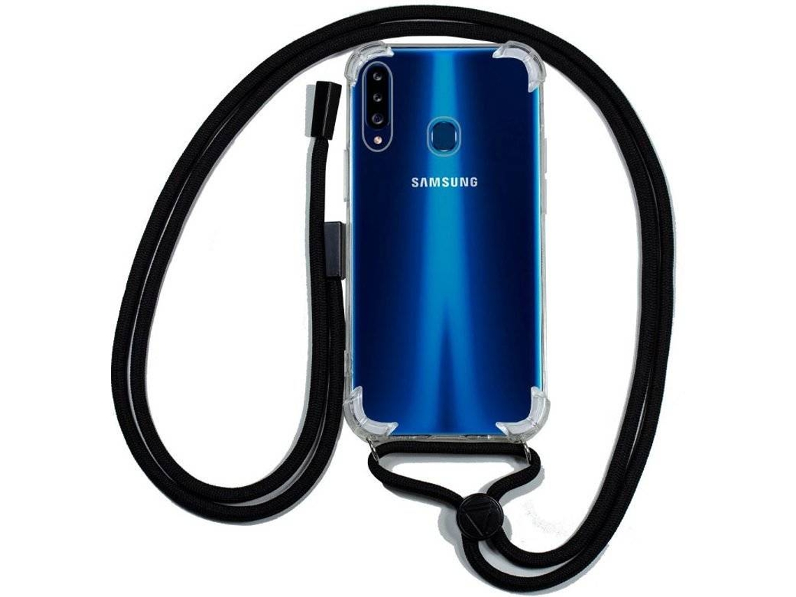Capa para Samsung Galaxy A20s COOL Cordão Transparente