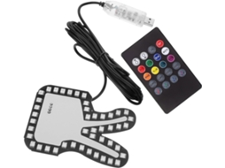 Luz De Led Para Carros Cabilock Com Controle Remoto, Sinalização Divertida E Piscante Gestos Interativos Com As Mãos