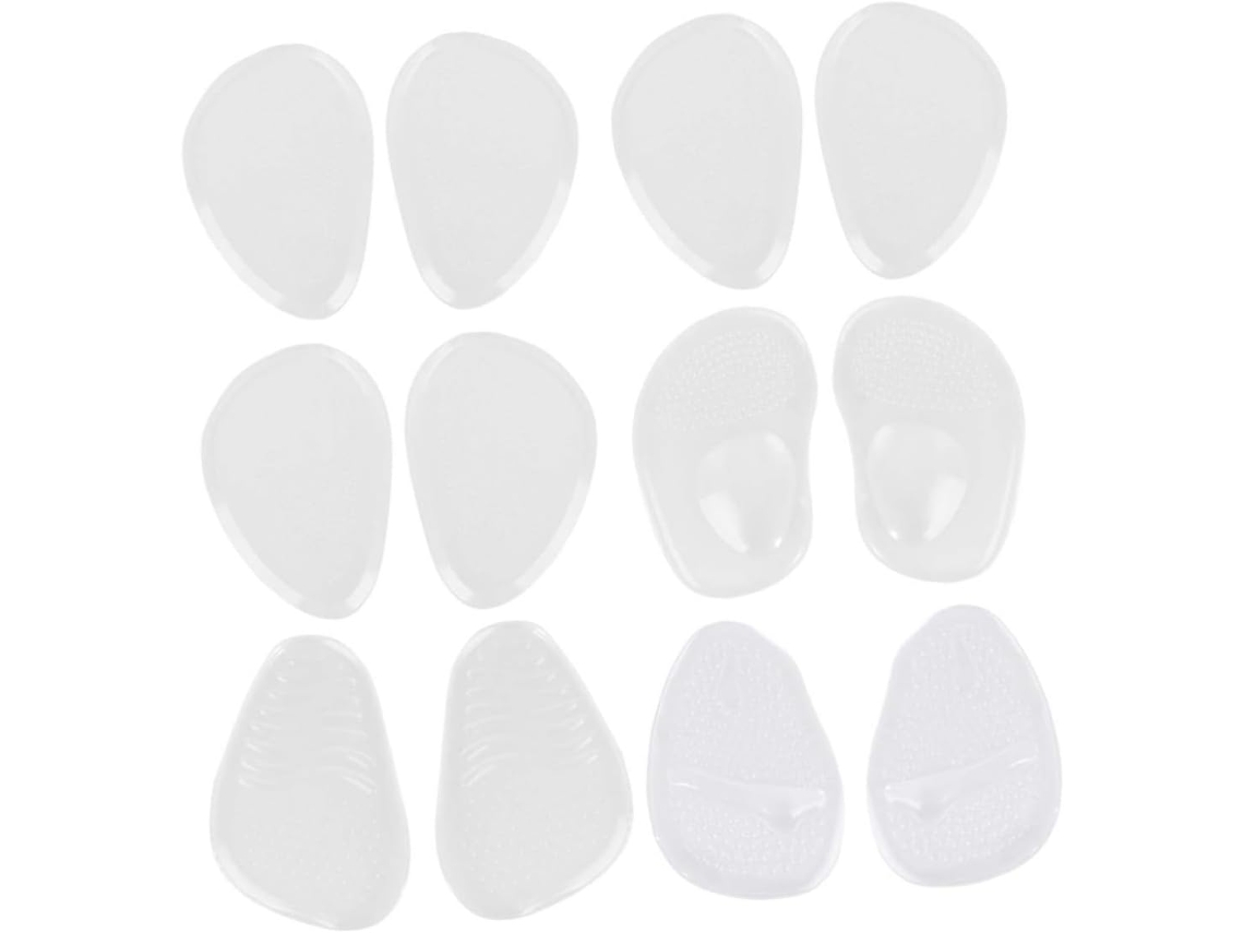 6 Pares De Protetores Calcanhar Em Gel Antiderrapantes Para Mulheres, Almofadas Confortáveis Para Salto Alto, Evitam
