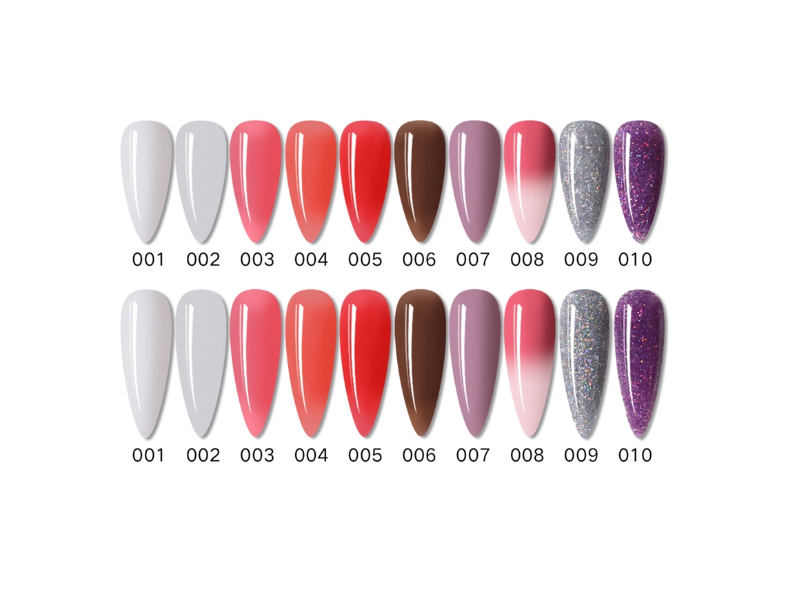 Kit De Unhas Em Gel Anself Com 10 Cores, Esmaltes Uv/led, Base, Top Coat, Pinceis, Lixas E Pontas Para Beleza Diy E Salão