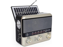 Rádio Solar Multifuncional Retrô De Banda Completa, Rádio Vintage De Ondas Curtas Crossover, Rádio Clássico. Brilvibera