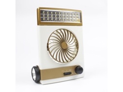 Ventilador Solar Led Lanterna Silencioso Camping 30w