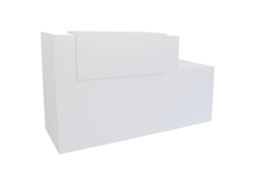 Balcão de Recepção Basic Adaptada para Pessoas com Deficiência OFILIKE (esquerda - Branco 80+60 cm)