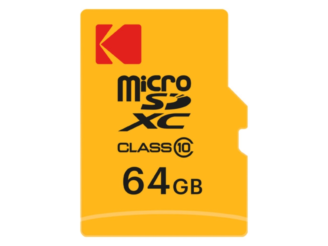 Cartão Micro Sdxc Kodak 64gb Adaptador Armazenamento De Alta Velocidade E Confiável, Ideal Para Smartphones, Câmeras, Drones E Tablets