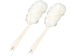 Lurelia Conjunto De 2 Escovas Esponja De Banho Para Duche, Esponja Suave, Cabo Longo E Massagem Suave, Rotina Spa Suave