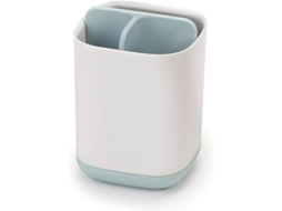 Suporte de Escova de Dentes Easy store para Banheiro, Branco/azul, Pequeno