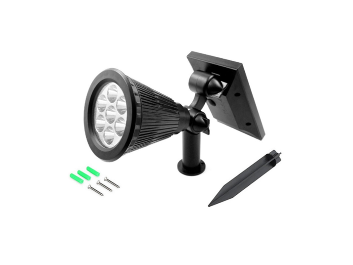 Projetor Solar Ip65 Rotativo 7 Led | S/MARCA