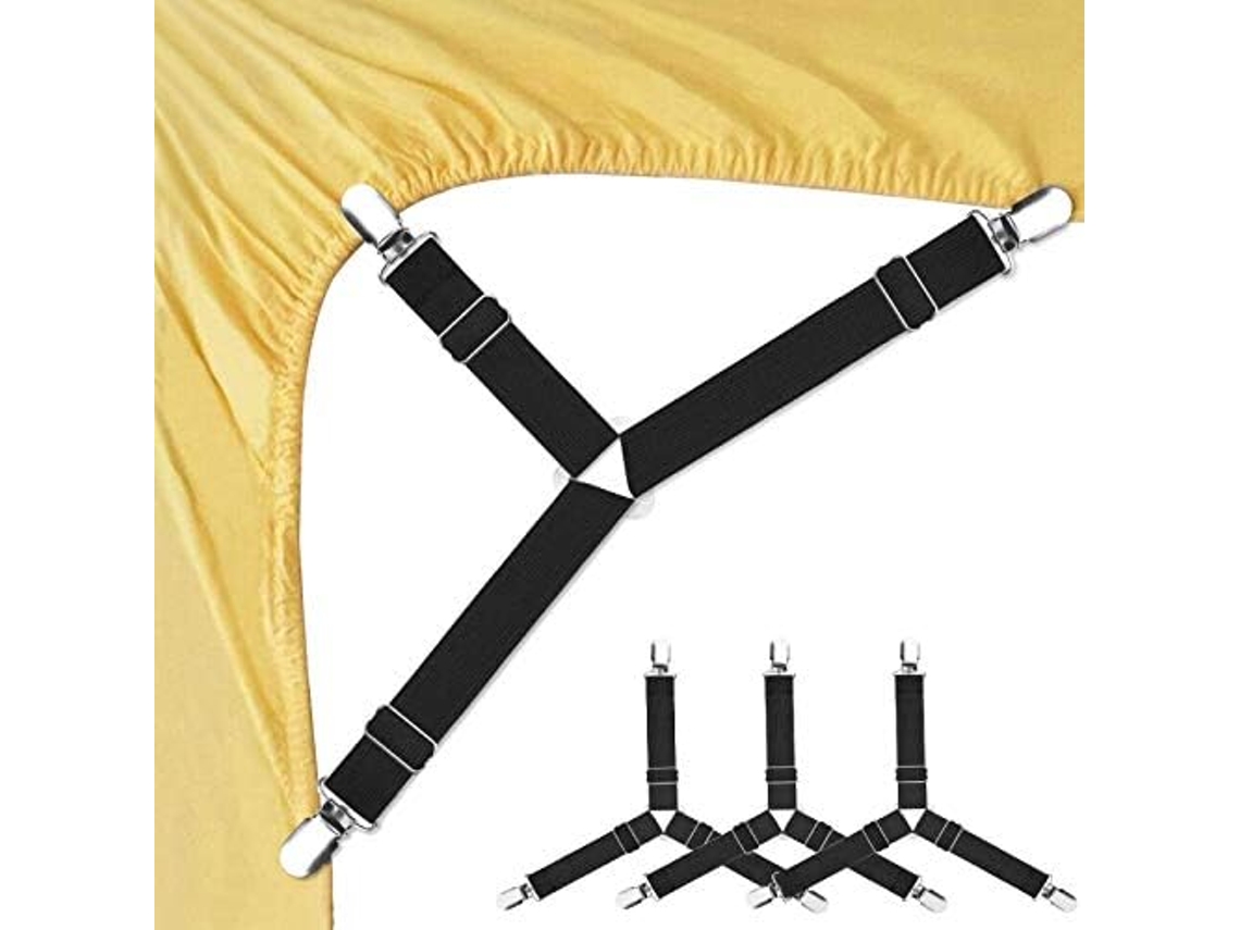 Prendedores De Lençol De 7 A 30 Cm, 4 Peças, Faixas Elásticas Triangulares Ajustáveis ​​para Suspensão De Lençóis E Colchões. Aquaforge