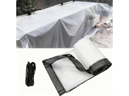 Heavy Duty Clear Waterproof Tarpaulin With Reinforced Grommets, Reinforced Transparent Pvc Tarp, For Outdoor Canopy