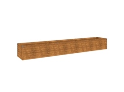 Canteiro Elevado de Jardim VIDAXL Aço Corten (291X50X36 cm)