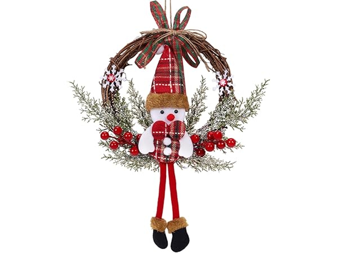 Decoração de Natal, 35 Cm, Guirlanda de Vime, Parede, Festas Casamento, Ergonômico, Uso Diário STELASPLEN