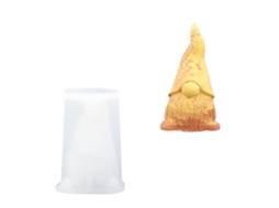 Molde De Silicone Jesmonite Para Decoração De Gnomo De Natal, 10,5 X 7 Cm.
