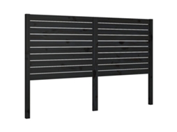 Bed Headboard, Bed Headboards Vidaxl Preto Madeira De Pinho (156 X 100 Cm)