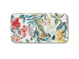 Travessa Petisqueira Retangular TOUCH MEL Garden em Melamina 38 X 20 Cm