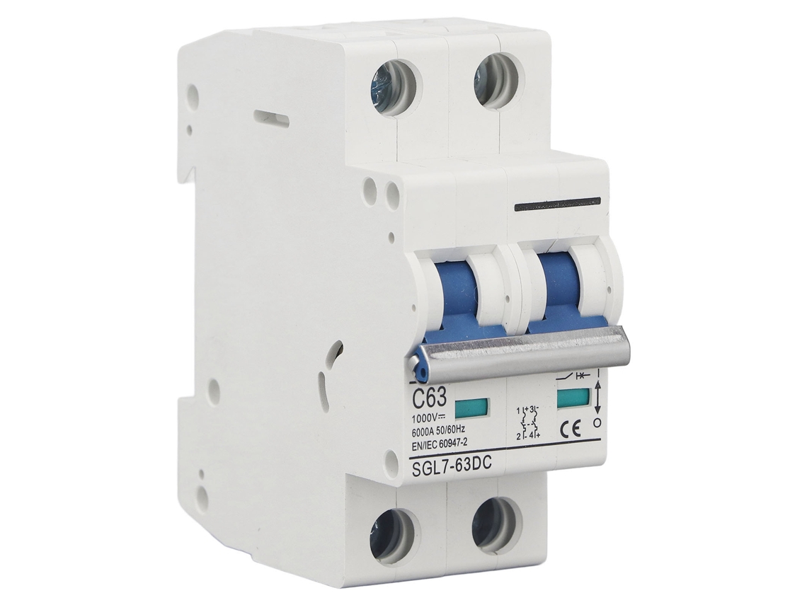 Disjuntor Miniatura Dc 2p 1000v 63a S/MARCA