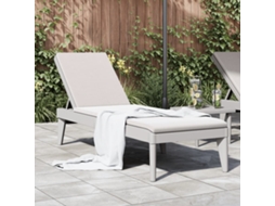 Vidaxl Espreguiçadeira 186x60x29 Cm Pp Cinzento