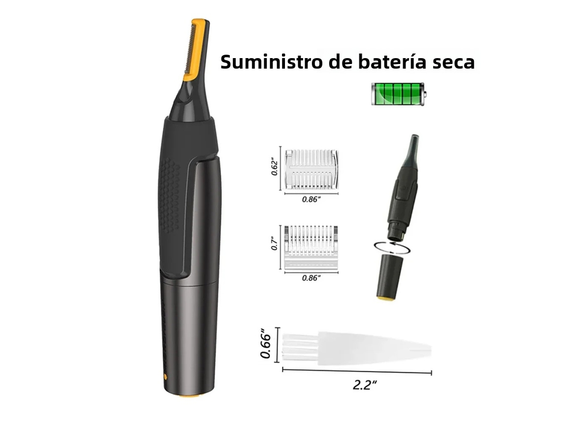 Aparador Elétrico Ultrafino, Preciso E Portátil De Pelos Do Nariz E Das Orelhas À Prova D'água, Seguro E Higiênico.