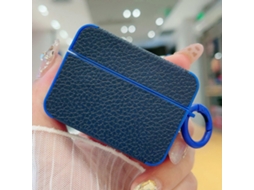 Capa Protetora Para Fones De Ouvido Airpods Pro 2 Em Couro Com Textura De Lichia Para Os Modelos 2 E 3d.