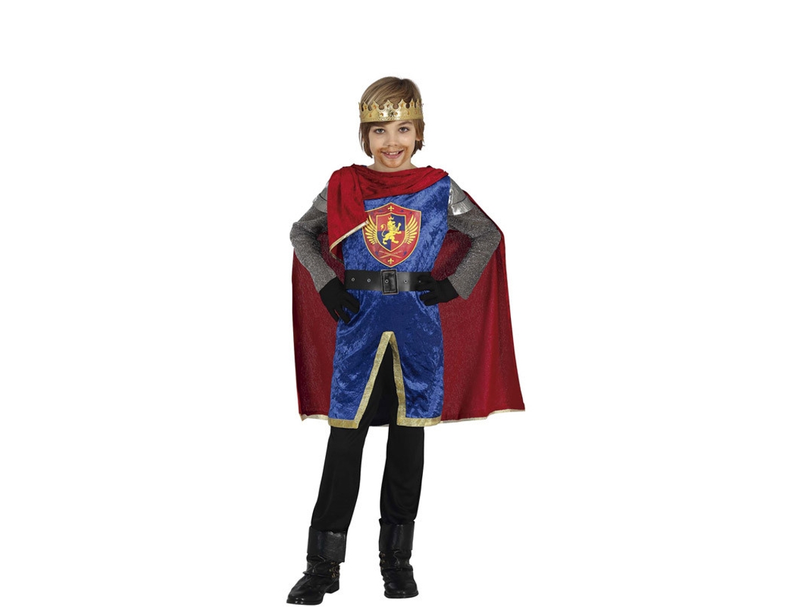 Fato de Menino GUIRCA Rei Medieval Elegante Com Capa  (7-9 anos)