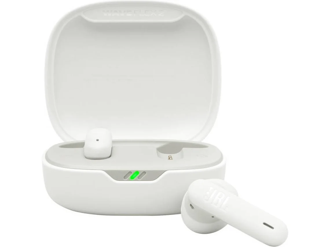 Auriculares Bluetooth True Wireless JBL WAVE FLEX 2 (In Ear - Microfone - Noise Cancelling - Branco)