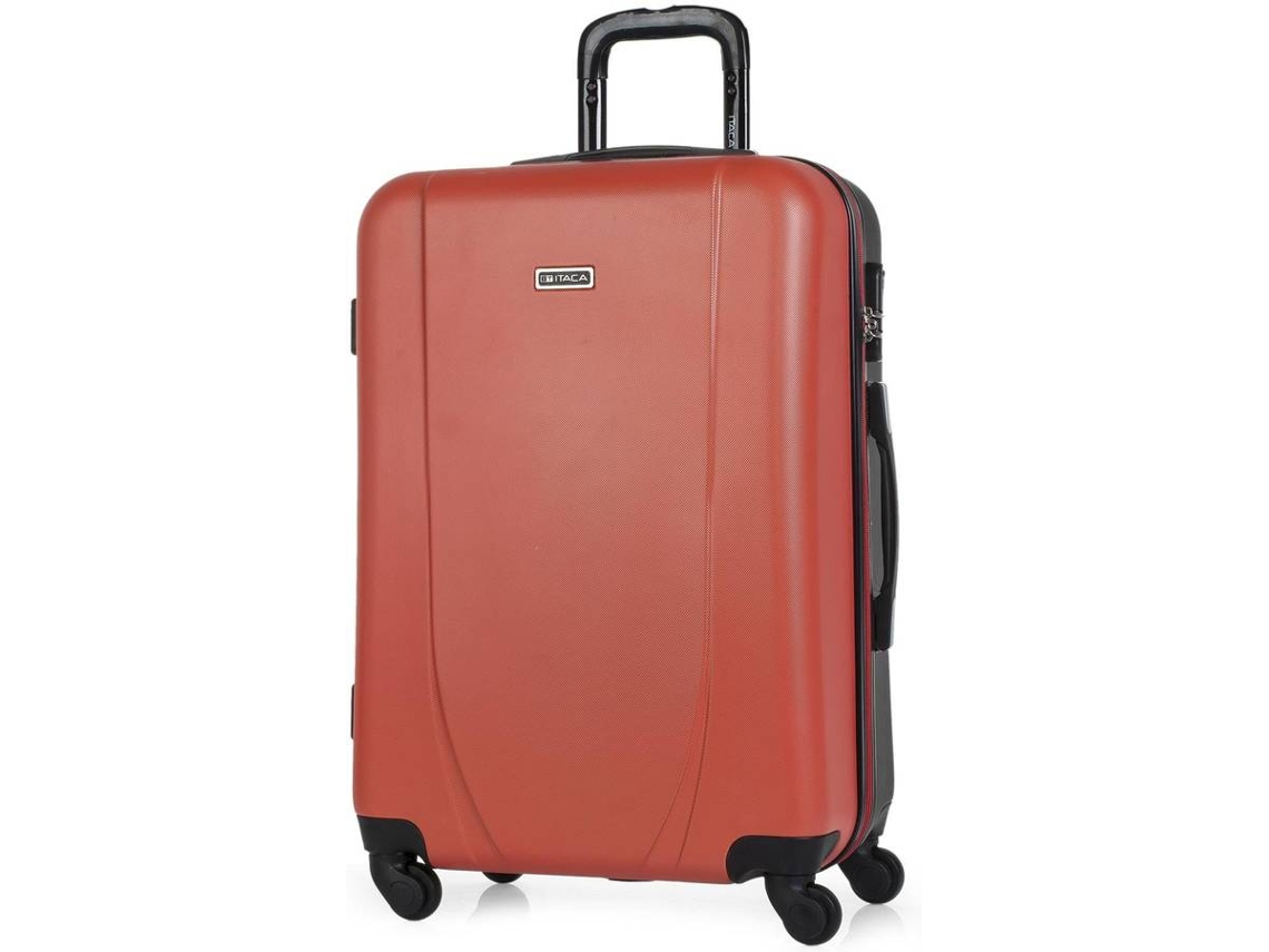 Mala de Viagem Média ITACA Abs Texturizado Vermelho (44x65x24 cm - 70 L)
