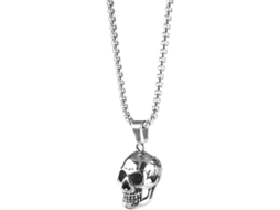 Pingente De Calavera Colar Gótico Acessórios Halloween Feminino Masculino Presente De Natal Aniversário