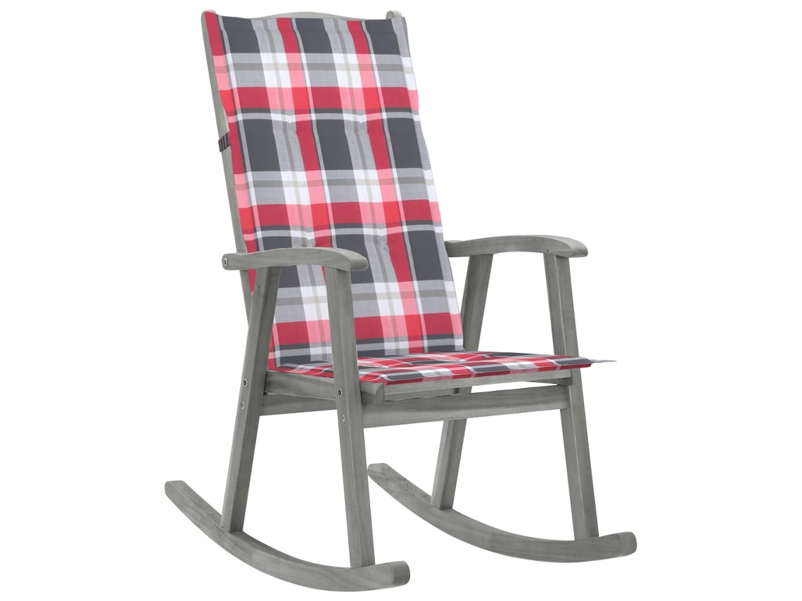Rocking Chair, Rocking Chairs Vidaxl Cinzeto Madeira De Acácia (120 X 50 X 3 Cm)