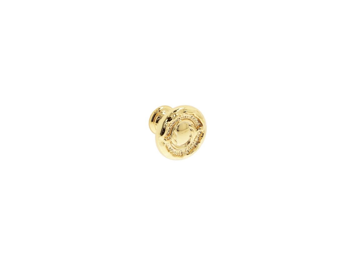 Puxador para Móveis em Zamac Diâmetro 25mm Banhados a Ouro Conjunto de 6 HARDWAREXCHANGE