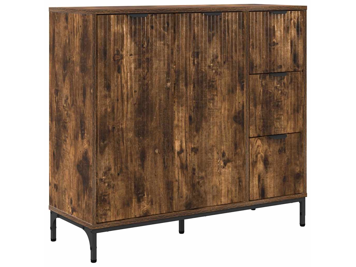 Buffet Carvalho Defumado em Madeira Processado MAISON EXCLUSIVE (89,5x33x82 cm)