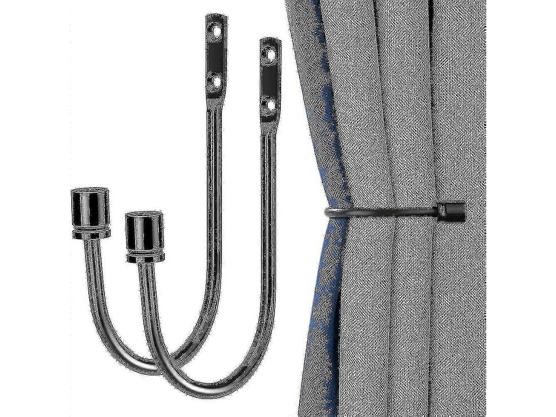 Peças Retenedores Cortina Metal Parede Com Parafusos Decoração Doméstica