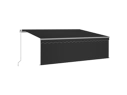 Toldo retrátil VIDAXL Antracite Alumínio (4x3 m)