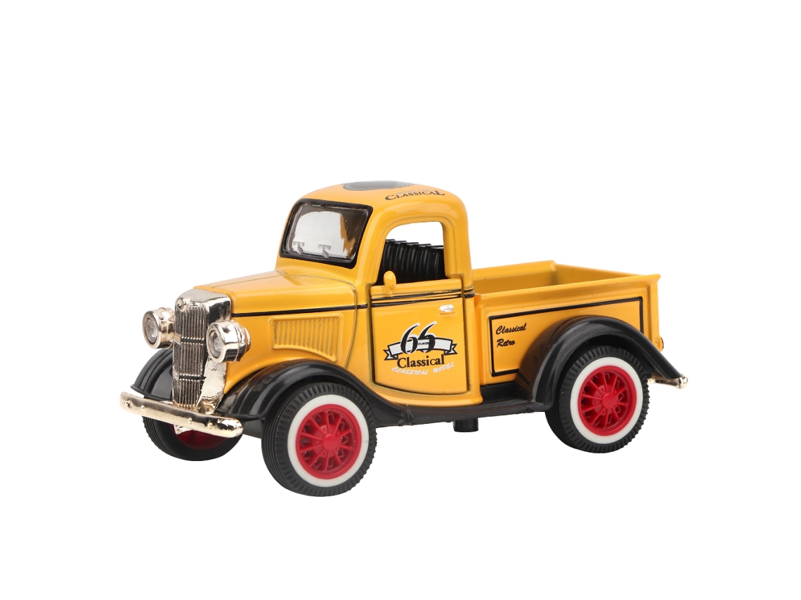 Juguete De Carro Retrocedível, Caminhonete Pickup Com Luzes E Sons, Modelo De Caminhão De Brinquedo
