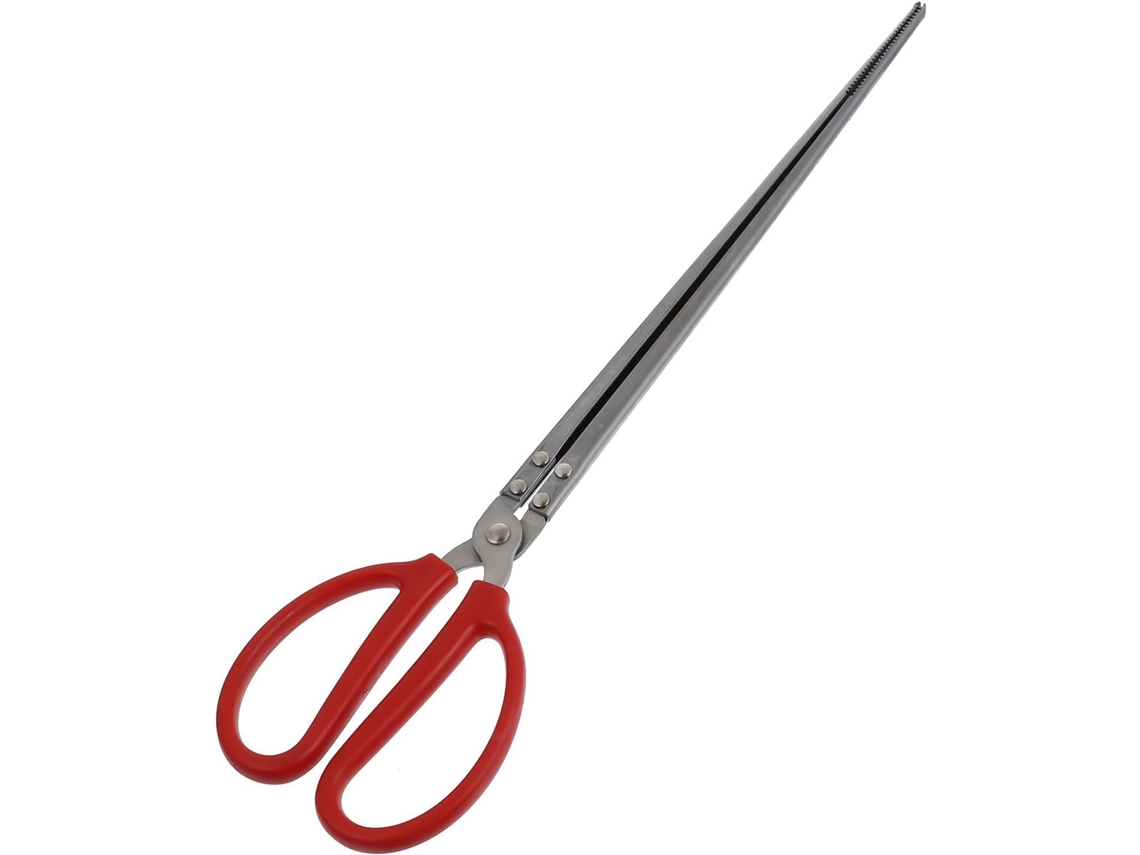 Pinça Portátil Tofficu Em Aço Inoxidável, Leve, Vermelha, Para Adicionar Lenha E Carvão À Churrasqueira Recolher