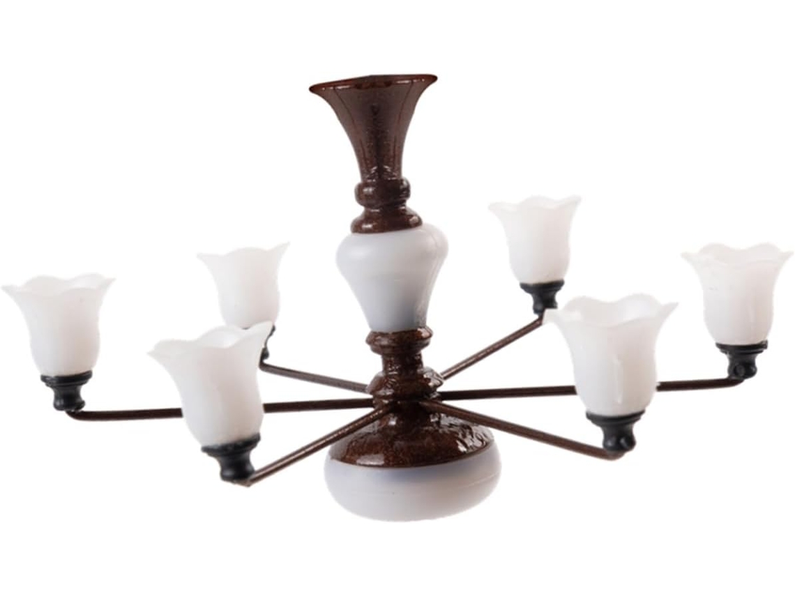 Mini Luminária De Mesa Com Areia E Micro-paisagem, Luz Led Quente, Acabamento Em Cobre.
