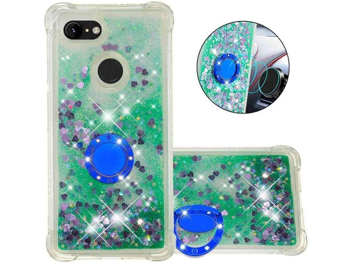Capa Telemóvel Em Material Resistente Com Proteção Anti-choque Para Google Pixel 3, Verde Elysve